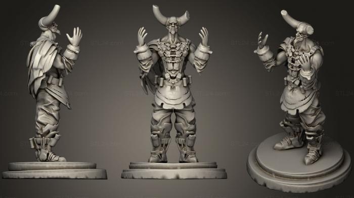 Figurines simple (Master Demon, STKPR_0858) 3D models for cnc